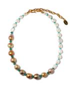 Matchesfashion.com Lizzie Fortunato - Cool Summer Baroque Pearl & Gold-plated Necklace - Womens - Pearl