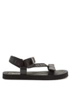 Matchesfashion.com Burberry - Patterson Logo-jacquard Canvas Sandals - Mens - Black