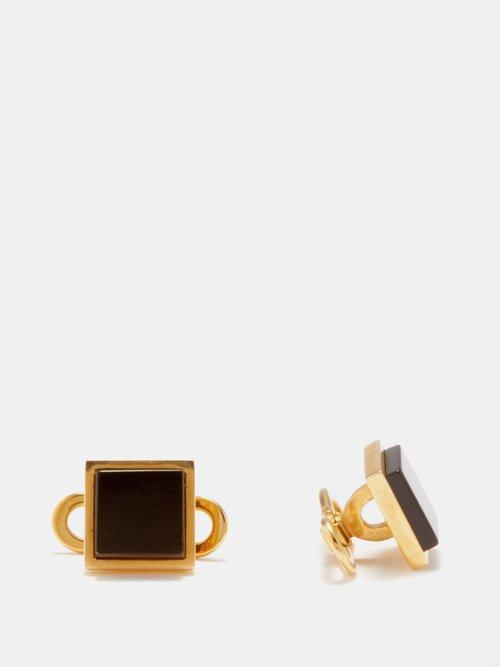 Tom Ford - Onyx & 18kt Gold Cufflinks - Mens - Yellow Gold