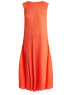 Pleats Please Issey Miyake Pleated Circle Sleeveless Dress