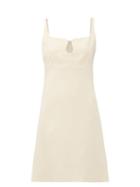 Matchesfashion.com Gucci - Gg-embellished Keyhole Silk-blend Crepe Mini Dress - Womens - Ivory