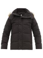 Matchesfashion.com Canada Goose - Wyndham Quilted Down Hooded Parka - Mens - Black