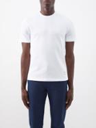 Thom Browne - Four Bar-intarsia Cotton-piqu T-shirt - Mens - White
