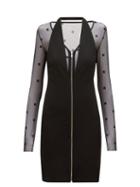Givenchy - Jersey Halterneck Mini Dress - Womens - Black