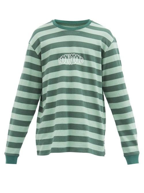 Matchesfashion.com Noon Goons - Jamala Cotton-jersey Long-sleeved T-shirt - Mens - Green