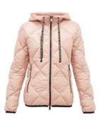 Matchesfashion.com Moncler - Olux Diamond-quilted Nylon Hooded Jacket - Womens - Light Pink