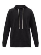 Matchesfashion.com Rick Owens Drkshdw - Logo-patch Cotton-jersey Hooded Sweatshirt - Mens - Black