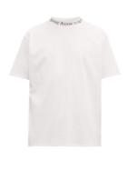 Matchesfashion.com Acne Studios - Logo Jacquard Jersey T Shirt - Mens - White
