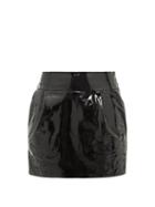 Matchesfashion.com Alexandre Vauthier - Patent Leather Mini Skirt - Womens - Black