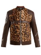 Junya Watanabe Leather-trimmed Leopard-print Faux-fur Jacket