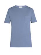 Matchesfashion.com Officine Gnrale - Crew Neck Cotton T Shirt - Mens - Blue