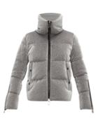 Matchesfashion.com Moncler - Bandama Metallic Quilted Down Jacket - Womens - Silver