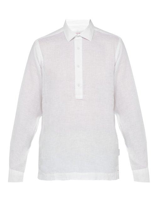 Matchesfashion.com Orlebar Brown - Ridley Linen Shirt - Mens - White