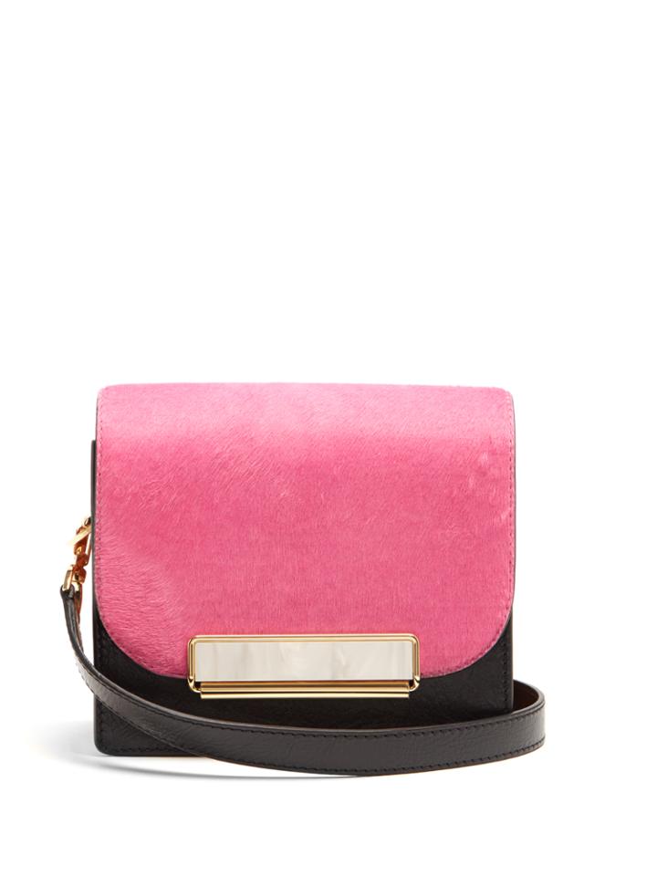 Hillier Bartley Satchel Mini Calf-hair And Leather Shoulder Bag