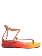 Matchesfashion.com Chlo - Degrad Leather Sandals - Womens - Red Multi