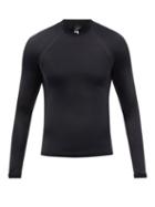 Balenciaga - High-neck Logo-print Jersey Performance Top - Mens - Black