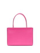 Ladies Bags Amina Muaddi - Amina Gilda Crystal-handle Silk-satin Box Bag - Womens - Pink