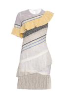 Peter Pilotto Octave Asymmetric Ruffle-trimmed Lace Dress