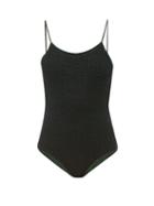 Matchesfashion.com Osree - Lumire Metallic Swimsuit - Womens - Dark Green