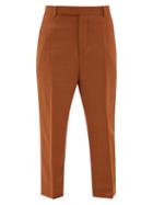 Matchesfashion.com Rick Owens - Easy Astaires High Rise Crepe Trousers - Womens - Brown