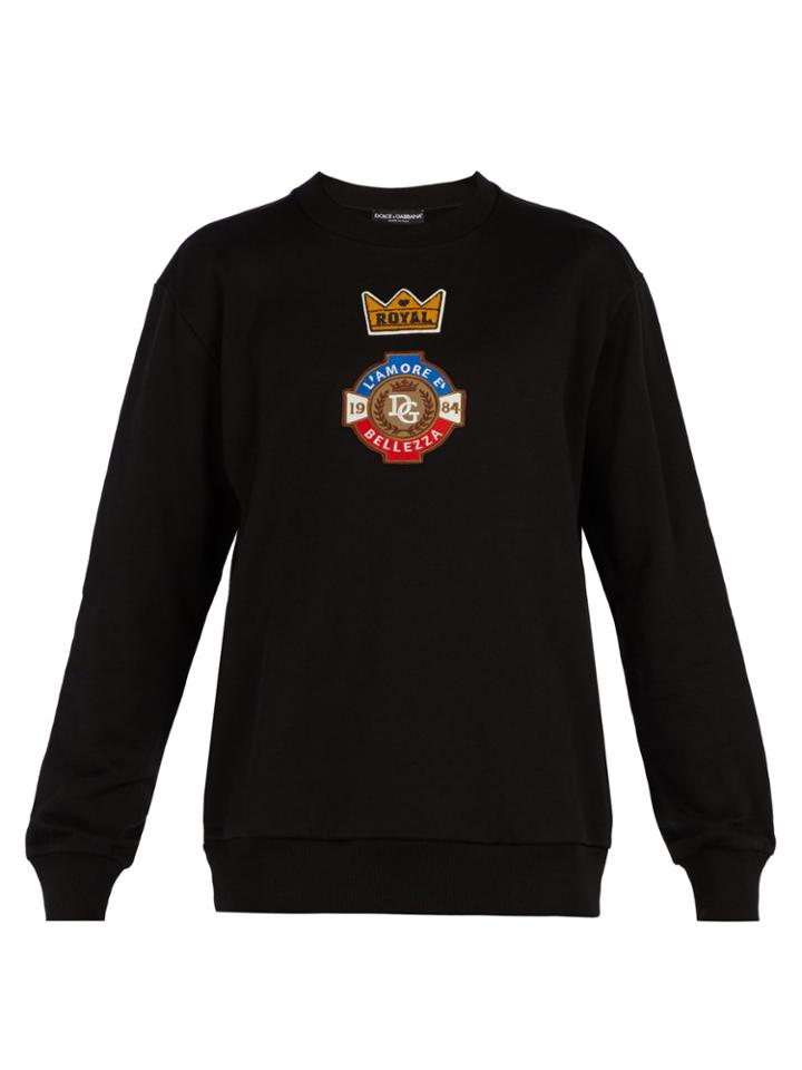 Dolce & Gabbana 'l'amore  Belleza' Cotton Jersey Sweatshirt