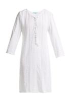Melissa Odabash Bella Lace-up Broderie-anglaise Dress