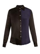 Wales Bonner Point-collar Silk Shirt