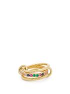 Matchesfashion.com Spinelli Kilcollin - Petunia Sapphire, Emerald & 18kt Gold Ring - Womens - Green Multi