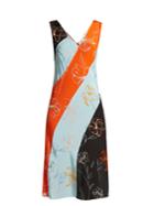 Diane Von Furstenberg V-neck Sleeveless Fenelon-print Midi Dress