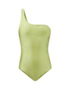 Jade Swim - Evolve One-shoulder Swimsuit - Womens - Olive