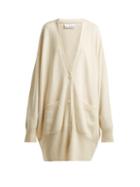 Matchesfashion.com Raey - Long Line Cashmere Grandad Cardigan - Womens - Ivory