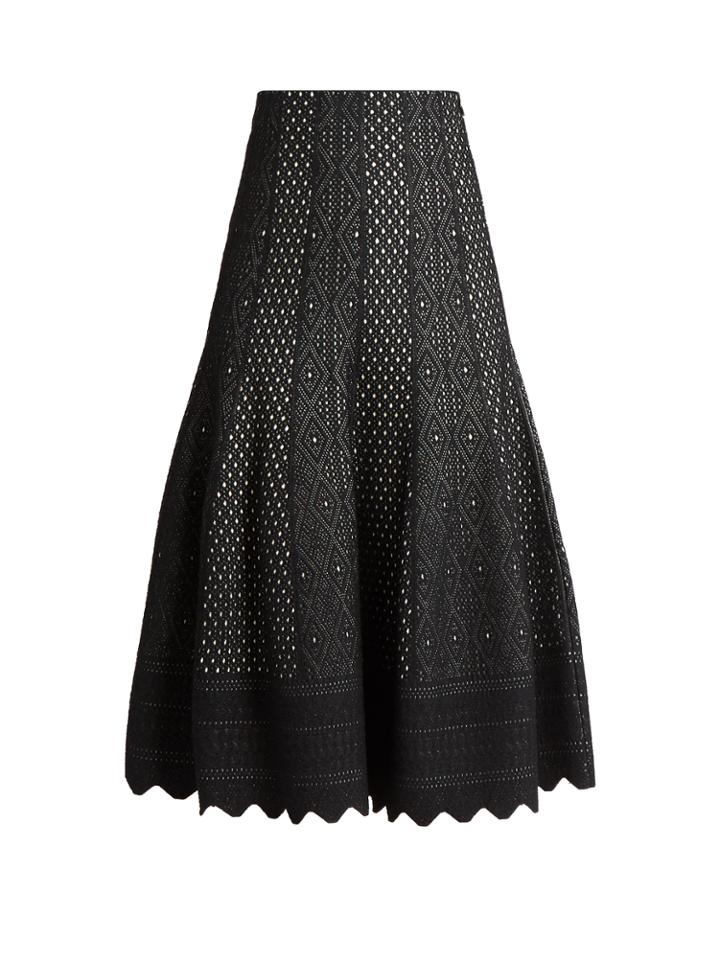 Alexander Mcqueen Lace-jacquard Skirt
