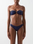 Melissa Odabash - Evita Ring-embellished Bandeau Bikini Top - Womens - Mid Navy