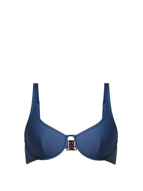 Matchesfashion.com Bower - Vreeland Bikini Top - Womens - Blue