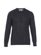 Inis Meáin Aran-knit Alpaca And Silk-blend Sweater