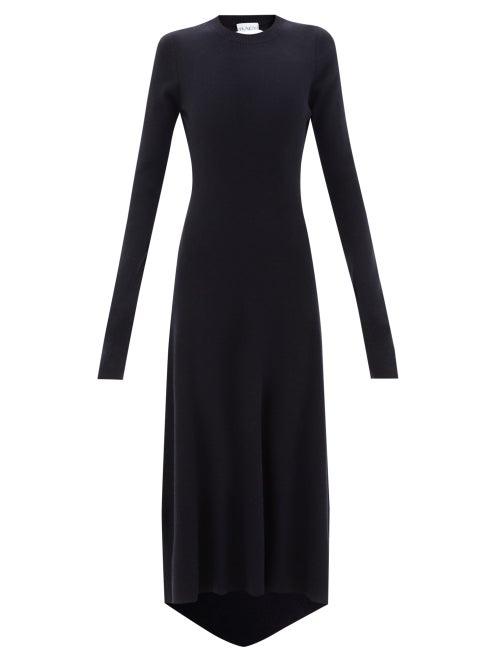 Raey - Responsible Cashmere-blend Backless Fishtail Dress - Womens - Navy