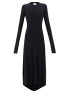 Raey - Responsible Cashmere-blend Backless Fishtail Dress - Womens - Navy
