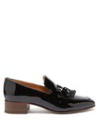 Matchesfashion.com Loewe - Pompom Tasselled Leather Loafers - Womens - Black