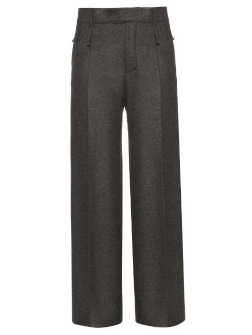 Calvin Klein Collection Huranal Wide-leg Flannel Trousers