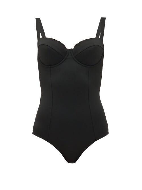 Matchesfashion.com Ephemera - Balconette Swimsuit - Womens - Black