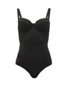 Matchesfashion.com Ephemera - Balconette Swimsuit - Womens - Black