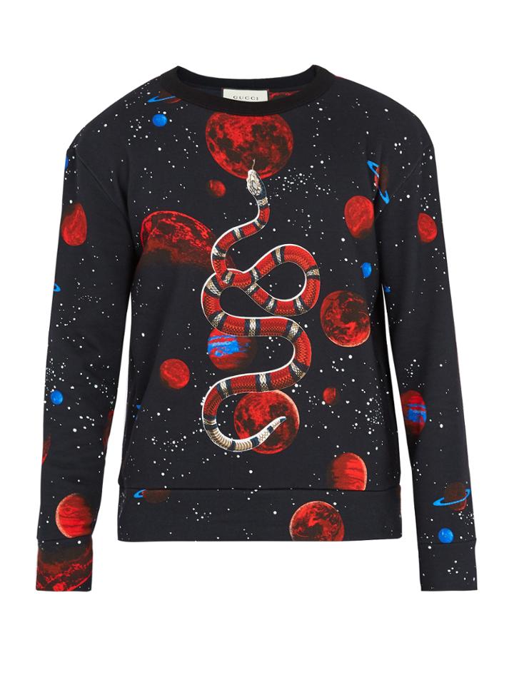 Gucci Snake-printed Sweatshirt