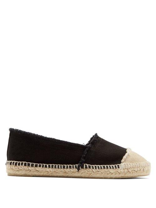 Matchesfashion.com Castaer - Kampala Cotton Canvas Espadrilles - Womens - Black