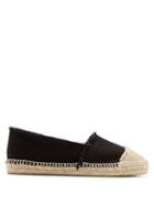 Matchesfashion.com Castaer - Kampala Cotton Canvas Espadrilles - Womens - Black