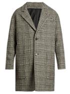 Ami Oversized Wool-blend Hound's-tooth Overcoat