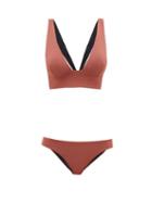 Matchesfashion.com Haight - Marsalla Tie-back Bikini - Womens - Brown