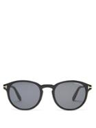 Matchesfashion.com Tom Ford Eyewear - Dante Round Acetate Sunglasses - Womens - Black
