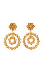 Matchesfashion.com Sylvia Toledano - Beaded Hoop Earrings - Womens - Gold