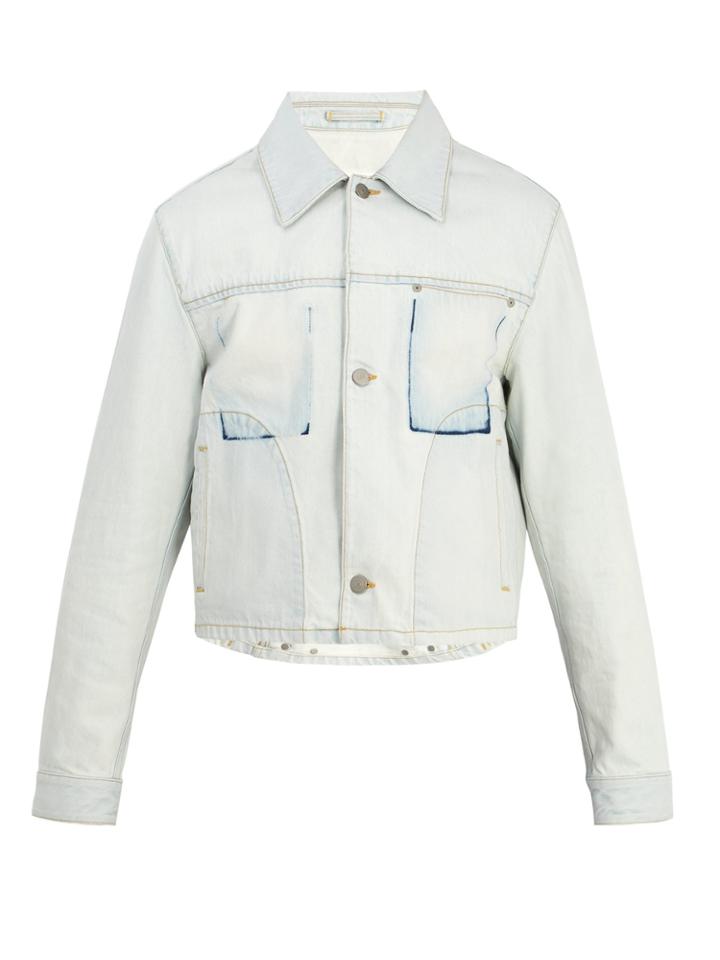 Maison Margiela Shadow-pocket Cropped Denim Jacket