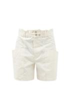 Isabel Marant - Effiri Belted Linen-blend Ripstop Cargo Shorts - Mens - Cream